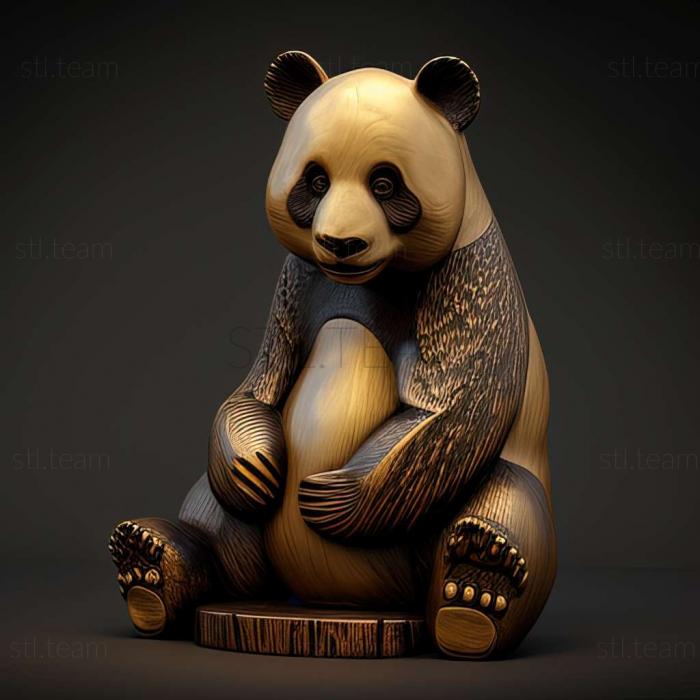 3D модель Линь Линь большая панда известное животное (STL)